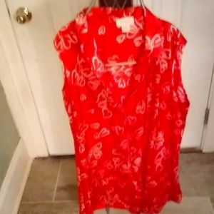 Silky Red Nightshirt